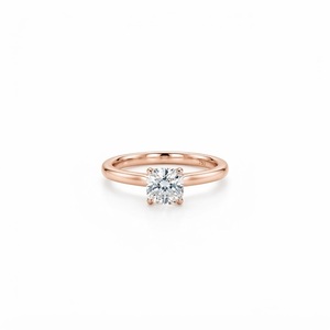 IGI Certified Cushion Lab Created Diamond Solitaire Engagement Ring 10K 14K 18K Solid Gold Prong Set Promise Ring Proposal Ring - Product Image 2