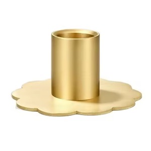 Portavelas Metálico sin Llama, Decorativo y Elegante, Centro de Mesa para Navidad, Decoración de Interiores - Product Image 2