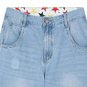 Shorts en jean décontractés pour hommes, inspirés du streetwear, coupe décontractée, style moderne de jorts en jean - Product Image 6