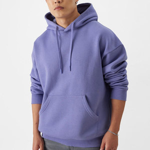 500gsm Fleece-lined <b>Thick</b> Blank Plain Heavyweight Oversized Hoodies With String Unisex Custom Logo Plus Size Men's Hoodies - Product Image 1