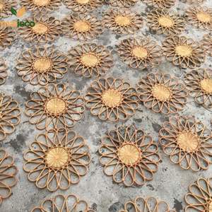 Vente en gros de sets de table ronds faits à la main en bambou de style classique écologique table à manger facile du Vietnam - Product Image 2