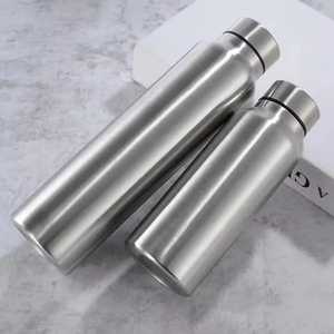 High Quality Stainless Steel Water <b>Bottle</b> 1000ml Eco Friendly Leak Proof Single Wall Metal Sports <b>Flask</b> for Gym Office Travel - Product Image 6