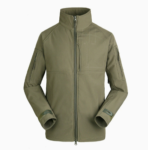 Chaqueta Ligera de Soft Shell para Hombre, Negra, con Cuello Alto y Cierre Frontal, Funcional para Deportes, Viajes y Trabajo - Product Image 2