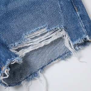 Shorts en jean amples en coton premium pour femmes, pantalons mi-longs d'été, streetwear pour filles, taille haute, couleur personnalisée, mode tendance - Product Image 6