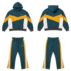 Ensembles de survêtements techniques personnalisés pour hommes, respirants, ajustés, pour la salle de sport, avec fermeture éclair - Product Image 1