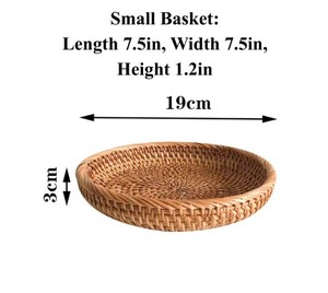 Plateau élégant en rotin tressé avec poignées latérales pour servir des aliments, des boissons, des collations, décoration de la maison, présentation - Product Image 4