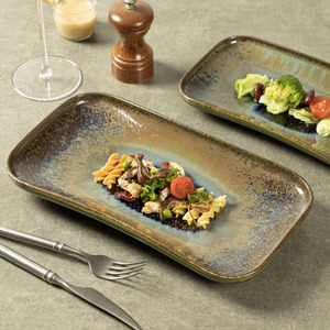 Assiette de Dîner en Porcelaine de Style Japonais, Céramique Réactive au Four, Vente en Gros Directe de l'Usine Yayu, Fabricant - Product Image 6