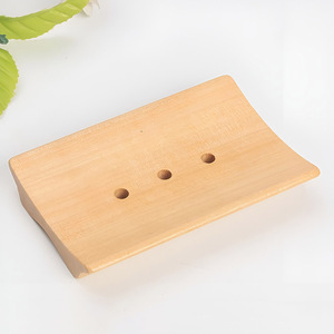 Nouvelle collection de boîtes à savon en bois de bambou naturel accessoires de salle de bains porte-savon plateaux - Product Image 6