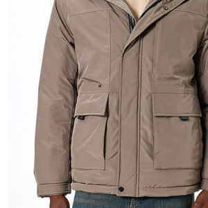 Men's Winter Heavyweight <b>Parka</b> <b>Jacket</b> with Faux Fur Hood <b>Waterproof</b> Insulated Outdoor Coat for Wholesale - Product Image 1