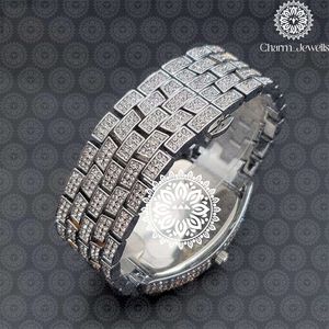 Reloj Rectangular de Lujo Charm_Jewells en Oro, Esfera Azul, Bisel con Diamantes, Brújula, Cuarzo Analógico, Unisex, Cierre Plegable - Product Image 5