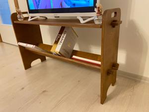 Mueble de TV de Madera Maciza Hecho a Mano, Mesa Consola para Televisión con Amplio Estante de Almacenamiento, Centro de Entretenimiento para Sala de Estar - Product Image 2