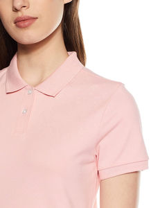 Polo sportif pour femme, tissu léger et respirant, manches courtes, coupe ajustée, polyvalent pour le bureau, les occasions décontractées ou les activités de plein air. - Product Image 2