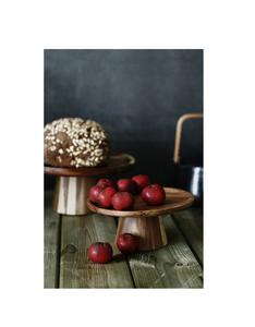 Support à gâteau rond en bois artisanal, personnalisable en couleur et en taille, pour une présentation de desserts unique, idéal pour les événements de boutique - Product Image 2