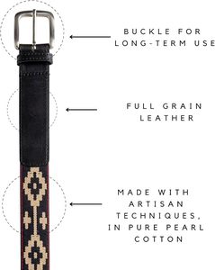 Ceinture en cuir tressé entièrement ajustable pour homme, vente en gros - Product Image 2