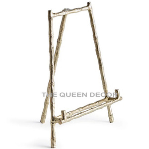 Modern Metallic Decorative <b>Easel</b> Stand Handcrafted Photo Holder for Housewarming Luxury Art Tabletop Home Decoration - Product Image 3