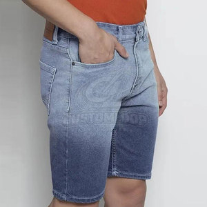 Pantalones Cortos de Mezclilla Ligeros para Hombre, con Etiqueta Personalizada al por Mayor, Transpirables, Estilo Urbano, Corte Regular, para Verano - Product Image 2
