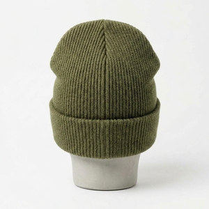 Gorro de Punto Verde Oliva para Hombre, Gorro de Invierno con Puño, Unisex, Estilo Urbano, Gorro Tipo Skull, Logotipo Personalizado, Accesorio de Moda al por Mayor - Product Image 2