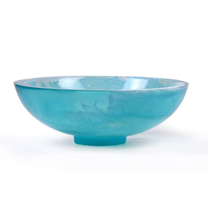 Bol en résine époxy, vaisselle artisanale, design moderne, couleur turquoise, vaisselle adaptée aux aliments, idéal pour offrir, bol à dîner - Product Image 1