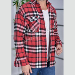 เสื้อเชิ้ตแฟลนเนลผู้ชายแฟชั่นล่าสุด ผ้าขนสัตว์ 100% แขนยาว สวมใส่สบายสำหรับฤดูหนาว ขายส่ง OEM คุณภาพสูง รับผลิตตามแบบ กันยับ - Product Image 2