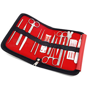 Kits de dissection pour étudiants, outils d'anatomie manuels de haute qualité, acier inoxydable, classe I, certifiés CE et ISO, OEM ODM, logo personnalisé - Product Image 1