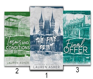 Colección de 3 Libros para Adultos de Lauren Asher: Términos y Condiciones, la Impresión Pequeña, Oferta Final, 1100 Páginas, Serie de Ficción en Rústica - Product Image 1