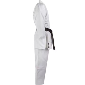 Uniforme de Karate Blanco al por Mayor, 100% Algodón, Duradero, Unisex para Adultos, Ropa de Artes Marciales con Cinturón Negro, Corte Regular 2026 - Product Image 3