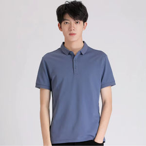 Chemise Homme Vert Olive à Manches Courtes, Couleur Unie, Tissu Tricoté Décontracté, Coupe Classique, Boutons sur le Devant, Style Preppy, Séchage Rapide - Product Image 3
