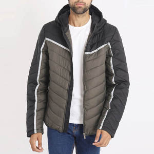 New Arrive Unique Design High Quality Custom Coated Stand Collar Quilted <b>Puffer</b> <b>Jacket</b> Men Low Cost <b>Cheap</b> Price - Product Image 1