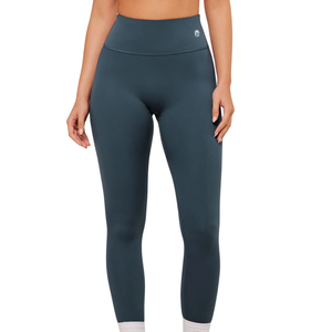 Leggings de yoga taille haute premium pour femme, anti-transparence, couleur turquoise, en nylon et élasthanne, respirants, pour le sport et le fitness - Product Image 1