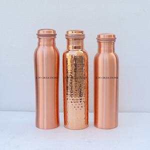 Botella de Agua de Cobre 100% Puro de la Mejor Calidad, Hecha a Mano, 950 ml, a Prueba de Fugas, Ecológica, con Recubrimiento Anticorrosión, Logotipo Personalizado - Product Image 2