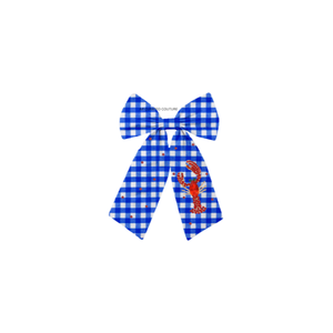 Accessoire de cheveux pour femme, pinces crocodiles et nœuds perlés faits main, motifs en perles de rocaille, pour la saison des écrevisses, mode de fête - Product Image 4