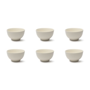 Set di 6 Ciotole in Ceramica Bianche Excelsa 14x8x14 Cm - Ciotole alla Moda - Product Image 2