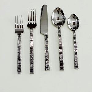 Logo personnalisé de haute qualité avec un long design rond Poignée moderne Look Top vente Ensemble de cuillères en acier inoxydable plaqué argent - Product Image 4