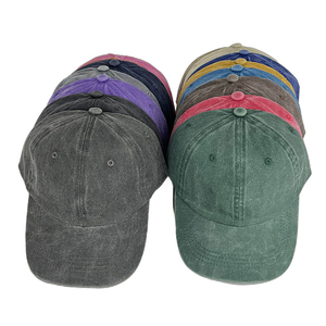Casquettes de baseball vintage délavées à 6 panneaux, souples et personnalisables, pour hommes et femmes, vente en gros d'usine à bas prix - Product Image 1