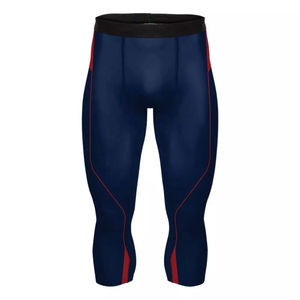 Pantalones de compresión ajustables para hombre al por mayor, con bolsillos, de secado rápido, leggings transpirables para gimnasio, entrenamiento, fitness y running. - Product Image 1