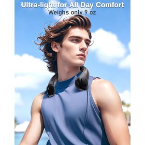 Ventilatore da Collo Portatile e Indossabile, Ricaricabile, Personale a 5 Velocità, con Batteria Leggera, Silenzioso e a Lunga Durata per l'Opera - Product Image 2