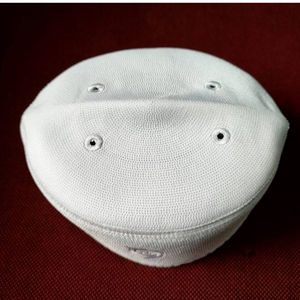 Gorro de Oración Musulmán Kaba Tailandés Bordado Personalizado de Alta Calidad, Gorro Kufi Islámico Ajustable de Malla de Algodón, Transpirable y Ecológico - Product Image 1