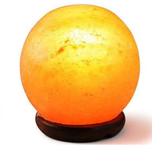 Lámpara de Sal del Himalaya Redonda Tallada en Material Orgánico, Decoración Ecológica para el Hogar, Decoración Feng Shui, Sian Enterprises - Product Image 3