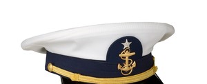 Gorra de cadete de la Academia, gorra de uniforme de cadete para hombre, gorra blanca con visera, trenza dorada, gorra de estilo ceremonial, gorra de vestir premium, gorra formal - Product Image 2