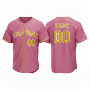 Maillot de baseball personnalisé haut de gamme respirant à séchage rapide 100 % polyester imprimé par sublimation en maille col en V unisexe grande taille - Product Image 5