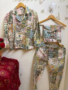 Conjunto de Pijama de Algodón 100% Transpirable y Ecológico con Estampado de Leopardo, Ropa de Dormir para Mujer de Manga Larga con Botones, Traje de Noche Suave - Product Image 4