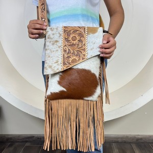 Sac à main en cuir repoussé à la main en cuir de vachette véritable nouvelle collection de sacs à franges sacs de Bohème de sculpture sacs de vente chauds pour femmes - Product Image 4