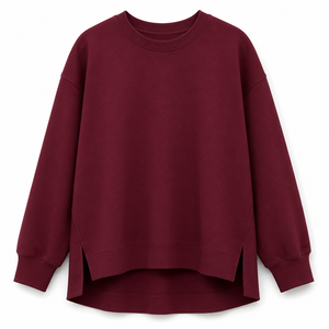 Sudadera con Capucha para Mujer, Diseño Nuevo, Estilo Oversize, Invierno, Lavado Ácido, Forro Polar de Poliéster/Algodón, Estilo Urbano Vintage, Casual - Product Image 3