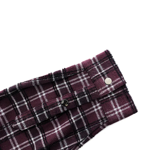 Chemise en flanelle à carreaux tendance, coupe américaine, manches longues, boutonnée, col rabattu, double poche, faible MOQ - Product Image 5