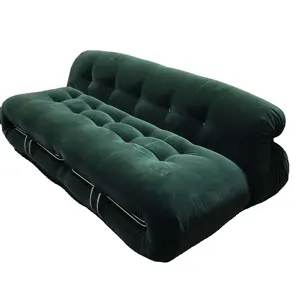 Runxi modernes Design Wohnzimmer Sofas setzt Schnitt modulare Stoff Leder couch Afra Tobia Scarpa Soriana Sofa