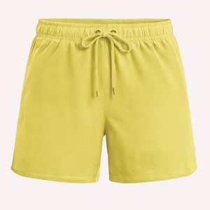 2026 Latest Custom Designed Men's Shorts <b>Red</b> Solid Color Drawstring Shorts Casual Knitted Mid Waist Short Breathable Fabric ODM - Product Image 6