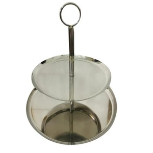 Modern Design Stand for Home Hotel Restaurant Birthday Tabletop Cup Cake Stand Modern Style Nickel Finished Metal Stands - Product Image 4