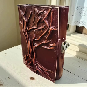 Tree of Life Vintage Handmade <b>Leather</b> Journal Sewing Binding Deckle Edge Paper Rustic Engraved Nature <b>Diary</b> Sketchbook Gift - Product Image 2