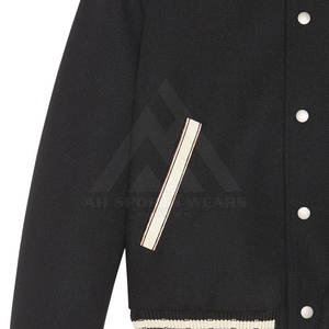 Chaqueta Varsity Larga Transpirable para Hombre, Estilo Hip Hop, Bordada, para Invierno, Ropa Urbana - Product Image 5