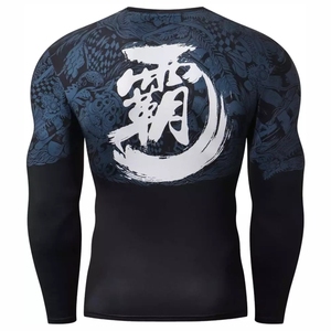 Camiseta de Protección Solar de Alta Calidad para Hombre, Anti-UV, Transpirable, de Secado Rápido, UPF50+, Spandex/Poliéster, para Surf, Buceo, BJJ, Fortleo - Product Image 3